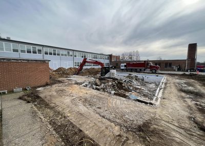Demolition of existing swimming pool Pallotti high school