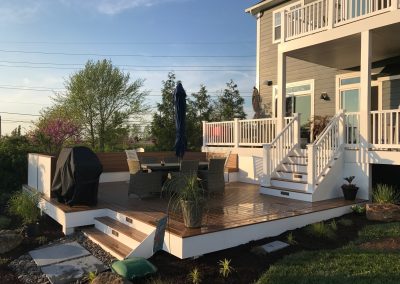 Composite Deck with Custom Fire Pit