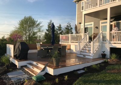 Composite Deck with Custom Fire Pit