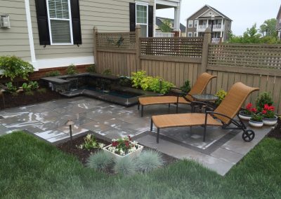 Water Feature and Paver Patio