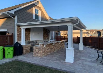 Outdoor Kitchen, Pavilion and Paver Patio
